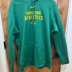 Nike Green Oakland Athletics Hoodie